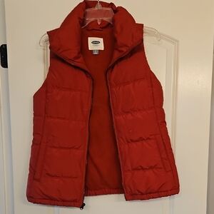 Old Navy Red Quilted Vest